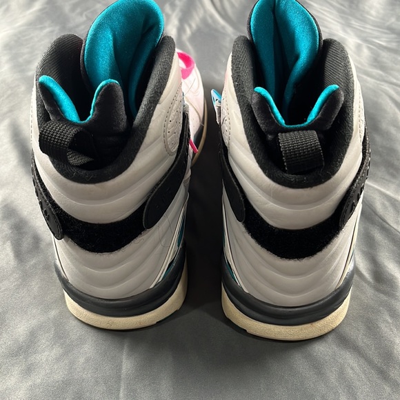 NIKE AIR JORDAN | VIII 8 RETRO South Beach White Turbo Green | Size 8.5 - Picture 3 of 10
